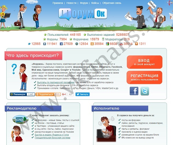 главная страница форумок